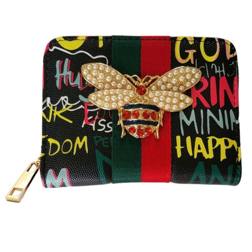 Queen Bee Wallet with Graffiti - Picture 2 of 9